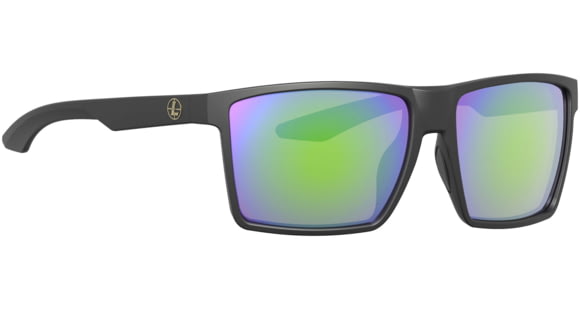 Image of Leupold DeSoto Sunglasses Matte Black, Emerald Mirror, 184364