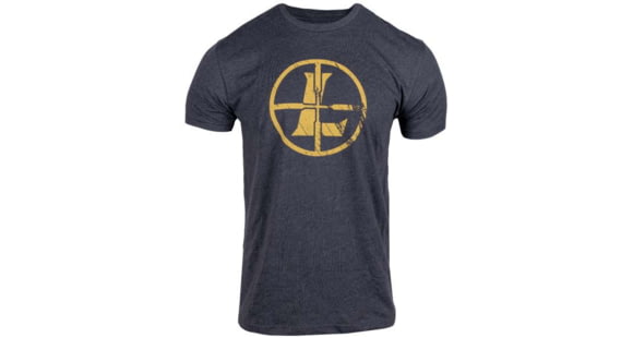 Image of Leupold Distressed Reticle T-Shirt - Men's, Medium, Charcoal Heather, 182918
