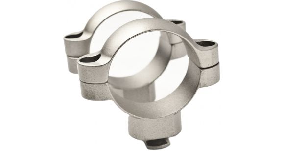 Image of Leupold Dual Dovetail DD Rings, Universal, 30 mm, High, Silver, Silver, 57314