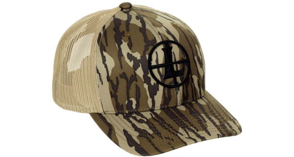 Image of Leupold Icon Trucker Mossy Oak Hat, Bottomland/Loden, One Size, 182542