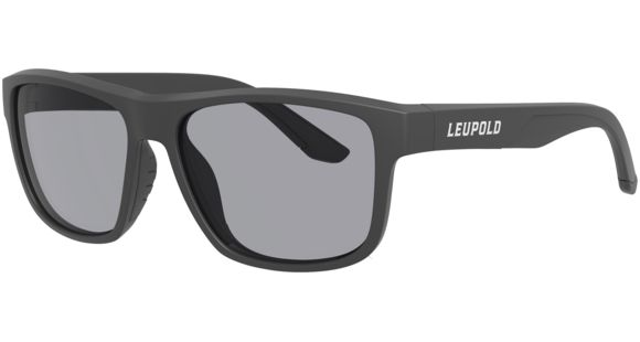 Image of Leupold Katmai Sunglasses, Matte Black Frame, Square Shadow Gray Lens, Polarized, Narrow-Regular, 179100