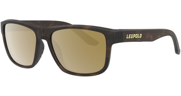 Image of Leupold Katmai Sunglasses, Matte Tortoise Frame, Square Bronze Mirror Lens, Polarized, Narrow-Regular, 179098