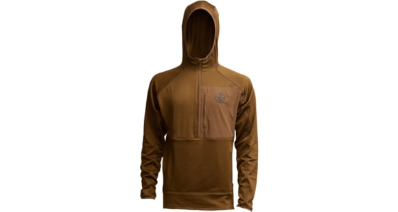 Image of Leupold Velum 1/2 Zip Gen 2 Hooded Fleece - Men's, Otter, S, 186716