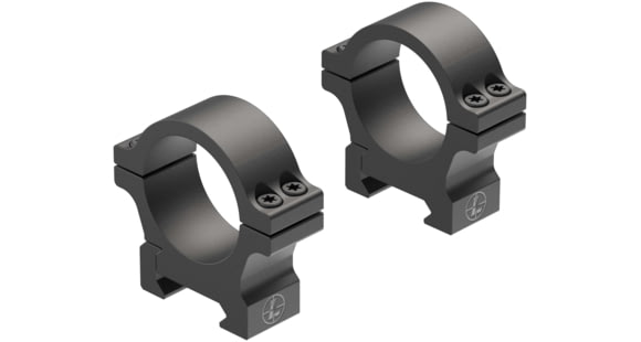 Image of Leupold Open Range Cross-Slot Rings, 30mm Low, Matte Black, 180946