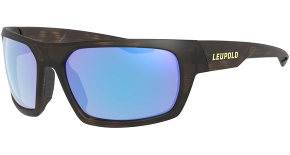 Image of Leupold Packout Mens Sunglasses, Matte Tortoise Frame, Square Blue Mirror Lens, Polarized, Regular, 179630