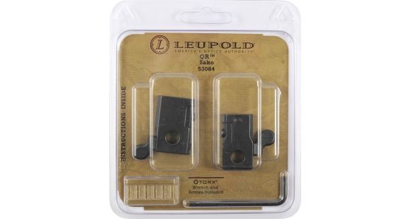 Image of Leupold Quick Release Base, 2 Piece, Sako Tapered Dovetail, Gloss Black 53064