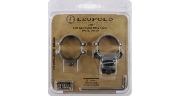 Image of Leupold Quick Release Rifle Scope Rings, 1in Diameter, Low, Matte Black, 60955