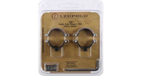 Image of Leupold Quick Release Rifle Scope Rings, 1in Diameter, Super Low, Matte Black