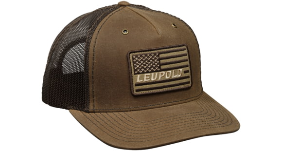 Image of Leupold Reticle Trucker Hat - Men's, Buck/Brown, 185040