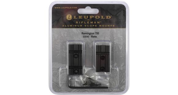 Image of Leupold Rifleman Rifle Scope Mount Base, 2-pc, Remington 700, Matte Black