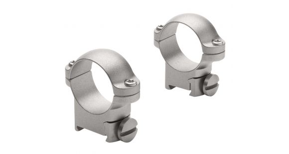 Image of Leupold Sako Ring Mounts, 1in, Medium, Silver - 51719