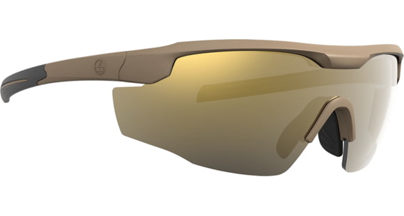 Image of Leupold Sentinel Shooting Glasses, Matte Tan Frame, Bronze Mirror Lens, 182671