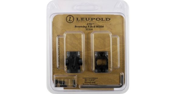 Image of Leupold Standard 2-Piece Rifle Scope Mount Base, Browning Ablt WSSM, Gloss Black, 57330