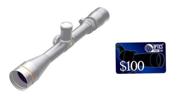 Image of Leupold VX-3 3.5-10x40 mm Rifle Scope - Silver Finish, Duplex Reticle, FREE 100 OpticsPlanet E-Gift Certificate