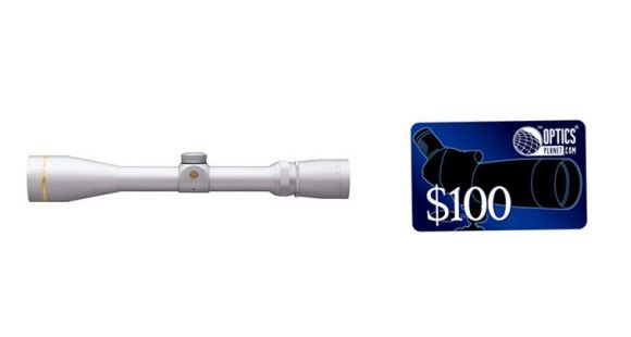 Image of Leupold VX-3 4.5-14x40mm Rifle Scope, Silver Finish, Varmint Hunters Reticle, 1in Tube 66235, FREE 100 OpticsPlanet E-Gift Certificate