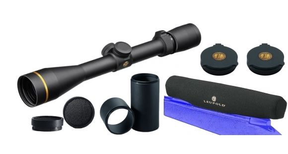 Image of Leupold VX-3i 3.5-10x40mm Matte Duplex w/Objective and Eyepiece Cover and Anti-Reflective Device, 2.5in Sunshade and Scope Cover, 170680-KIT2