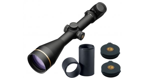 Image of Leupold VX-3i 4.5-14x56mm Side Focus Illuminated Duplex Reticle 171153 w/ Objective and Eyepiece Cover &amp; 3in Sunshade