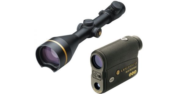 Image of Leupold VX-3L 4.5-14x56mm Rifle Scope, S.F. CDS, Matte Black, Duplex w/ Leupold TBR Compact Digital Laser Rangefinder w/ DNA Black