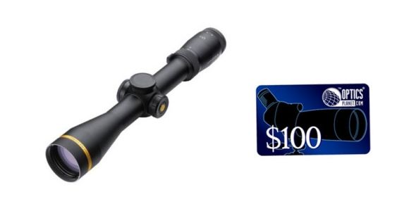 Image of Leupold VX6 2-12x42mm Illuminated Rifle Scope, Matte Black, MultiDot FireDot LRV Duplex 119414, FREE 100 OpticsPlanet E-Gift Certificate