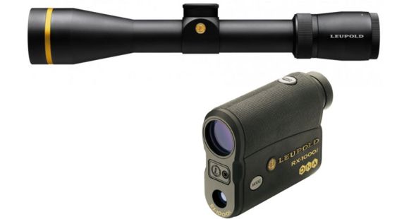Image of Leupold VX-6 3-18x44mm Rifle Scope S.F. CDS, Matte, Illum. Duplex w/ Leupold TBR Compact Digital Laser Rangefinder w/ DNA Black