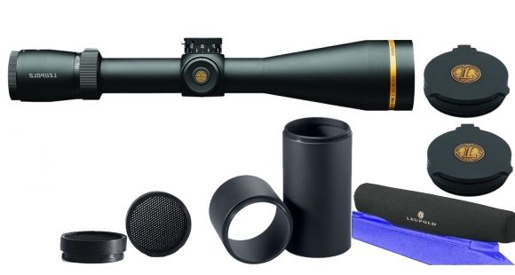 Image of Leupold VX-6HD 3-18x50mm Rifle Scope, 30 mm Tube, SFP, Black, Matte, Red Boone &amp; Crockett Reticle, MOA Adjustment, w/ Lens Covers, Anti-Reflective Device, Sunshade &amp; Scope Cover, 171573-KIT1