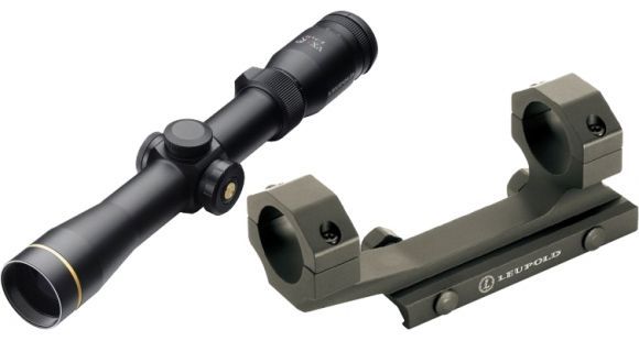 Image of Leupold VX-R 2-7x33mm Matte Rifle Scope, Ballistic FireDot Reticle 111233, w/ Leupold Mark 2 IMS Integral Mounting System Matte, 30mm Ring