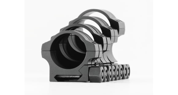 Image of NightForce Standard Duty Rifle Scope Ring Set, Black, 30mm, 1.25in, High, A418