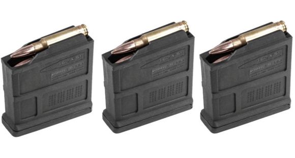 Image of Magpul 5-Round PMAG 7.62 AC - AICS Short Action Magazine, 7.62X51mm NATO, Pack of 3
