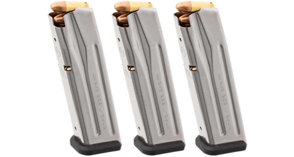 Image of Magpul Industries AMAG 17 SG9 SIG P320/M17 Pistol Magazine, 9mm Luger, 17 Round, Black, 3 Pack, Stainless Steel