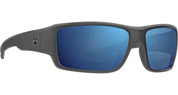 Image of Magpul Industries Ascent Shooting Glasses, Black Frame, Bronze Lens/Blue Mirror, MAG1132-1-001-2020
