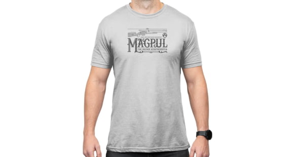 Image of Magpul Industries Fine Polymer Accoutrements Blend T-Shirt - Men's, Stone Gray Heather, Large, MAG1269-041-L