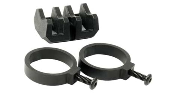 Image of Magpul Industries Light Mount V-Block and Rings, Fits Magpul Light Mounts, Black MAG614-BLK