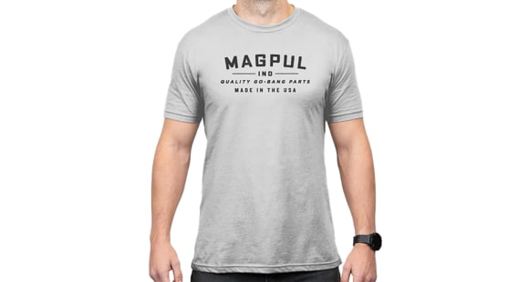 Image of Magpul Industries Go Bang Parts Graphic T-Shirts - Men's, Stone Gray Heather Cotton/Polyester Short Sleeve, 3XL, MAG1112-041-3XL