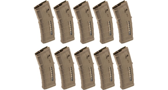 Image of Magpul Industries PMAG GEN M3 AR-15/M16/M4 .223 Rem/5.56x45mm NATO, Medium Coyote Tan, 10-Pack