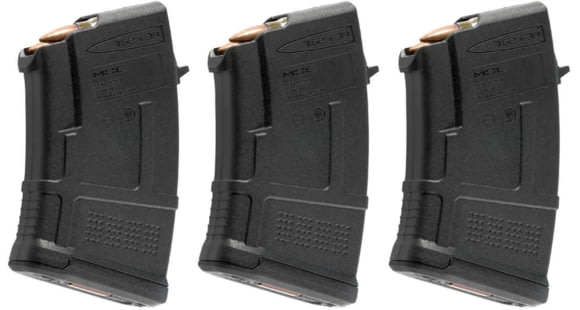 Image of Magpul Industries PMAG 10 AK/AKM MOE 7.62X39mm, Black MAG657-BLK, 3-Pack