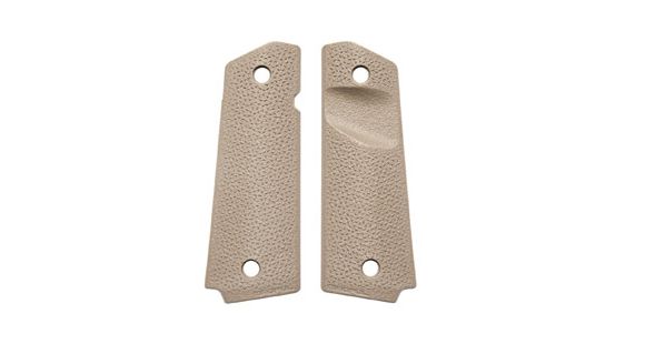 Image of Magpul Industries MOE 1911 Grip Panels, For 1911, TSP Texture, Magazine Release Cut-out, Flat Dark Earth MAG544FDE