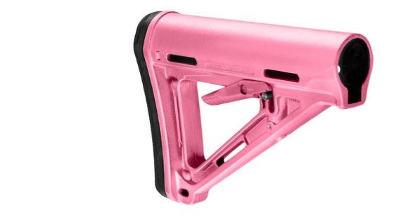 Image of Magpul Industries MOE Rifle Stock, Fits AR-15/M-16, Commercial-Spec, Pink MAG401PNK