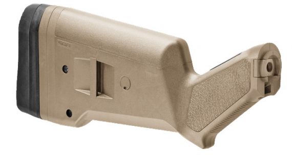 Image of USED Magpul Industries SGA Shotgun Stock for Mossberg 500/590/590A1, FDE, MAG490FDE, EDEMO1, Used, Condition Fair