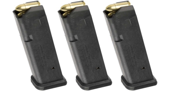 Image of Magpul Industries PMAG GL9 Glock 17/19/26/34/45 Pistol Magazine, 9mm Luger, 17 Round, Black, 3 Pack