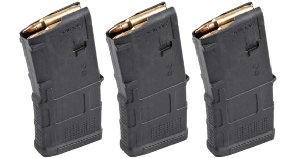 Image of Magpul Industries PMAG GEN M3 AR-15/M16/M4 Rifle Magazine, .223 Rem/5.56x45mm NATO, 20 Round, Black, 3 Pack