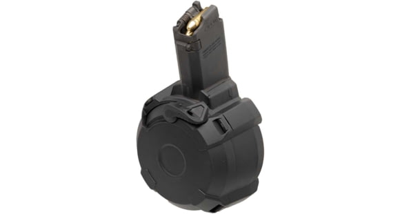 Image of USED, Magpul Industries PMAG D-50 EV9 CZ Scorpion EVO 3 Rifle Magazine, 9mm Luger, 50 Round, Black, 1 Pack, Polymer, MAG1035-BLK-50RD