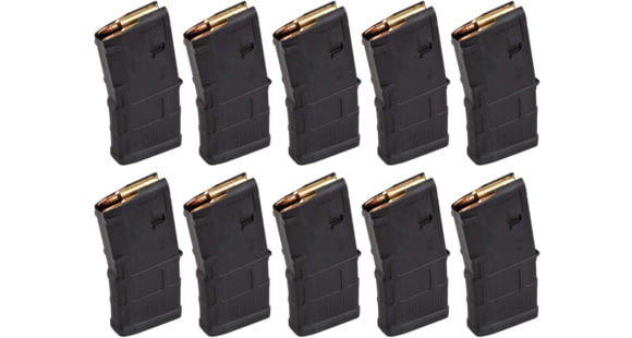 Image of Magpul Industries PMAG GEN M3 AR-15/M16/M4 Rifle Magazine, .223 Rem/5.56x45mm NATO, 20 Round, Black, 10 Pack