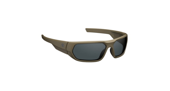 Image of Magpul Industries Radius Shooting Glasses, Glasses, Polarized, FDE Frame, Gray Lens, Polymer MAG1145-1-245-1100