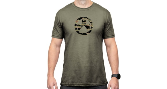 Image of Magpul Industries Tiger Stripe Icon T-Shirt - Men's, Olive Drab Heather, Short Sleeve, Extra Large, MAG1292-317-XL