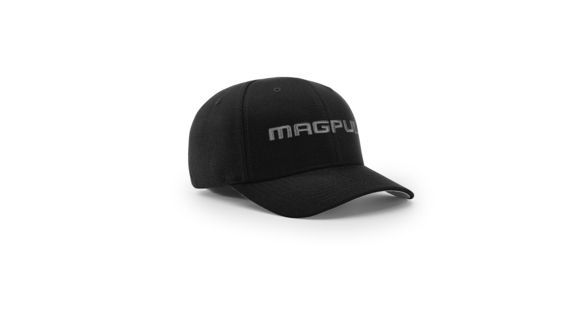 Image of Magpul Industries Wordmark Stretch Fit Hat, Black, L/XL, MAG1103-001-L/X