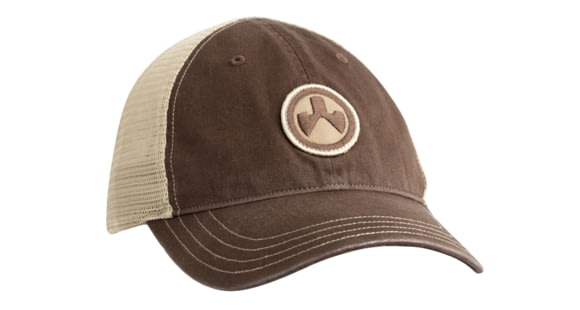 Image of Magpul Industries Icon Patch Garment Washed Trucker, Brown Front w/Khaki Mesh Back, MAG1105-212