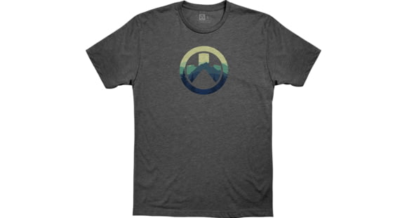 Image of Magpul Industries Cascade Icon Logo CVC T-Shirt, 3XL, Charcoal Heather, MAG1136-011-3XL