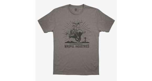 Image of Magpul Industries Jackalope Rodeo CVC T-Shirt, Large, Stone Gray, MAG1173-039-L