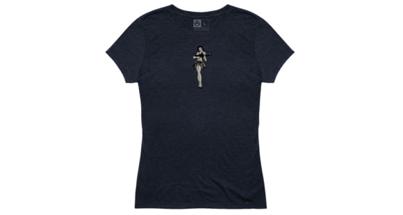 Image of Magpul Industries Hula Girl Tri-Blend T-Shirt, Navy, Extra Small, MAG1124-410-XS