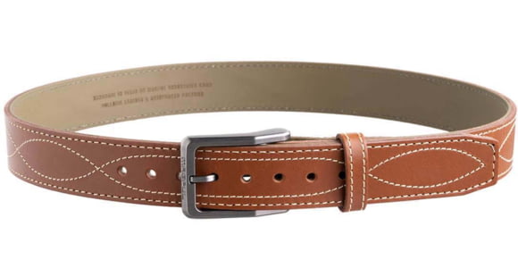 Image of Magpul Industries Tejas El Pistolero Hide Gun Belt w/Buckle Closure, 1.5in Wide, 44 in, Reinforced Polymer, Light Brown, MAG1276-230-44